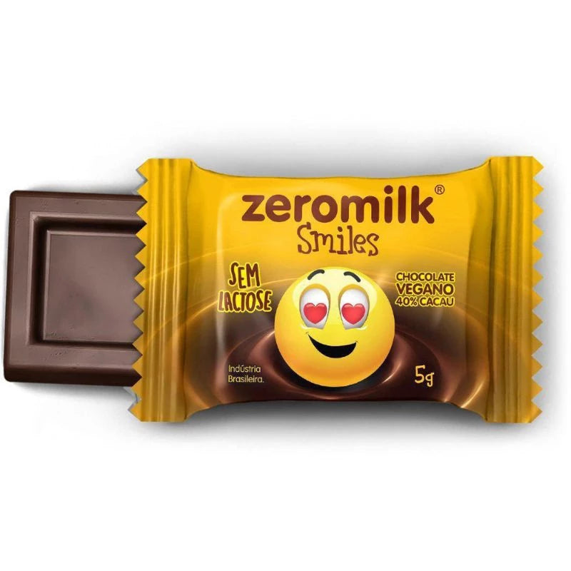Zeromilk 30 unidades de 5g Chocolate Sem Lactose vegano