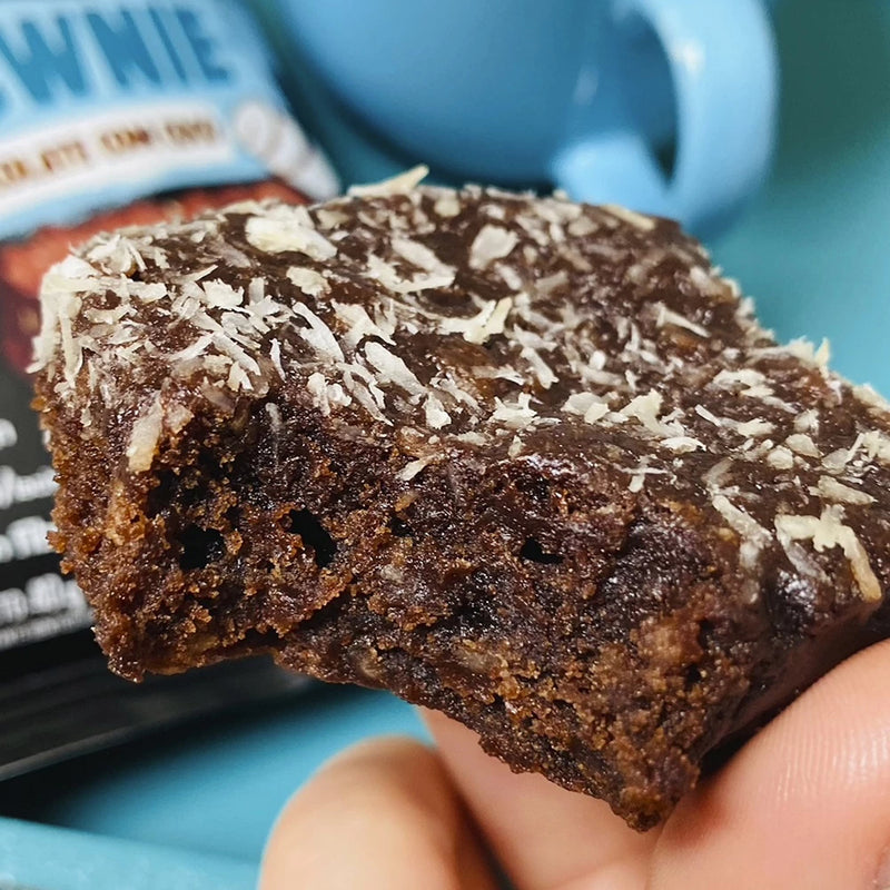 Kit 10 Brownies Chocolate com Coco Sem Açúcar Sem Glúten Belive