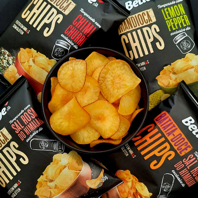 Kit 10 Chips Sem Glúten Belive | Escolha seus 2 sabores favoritos